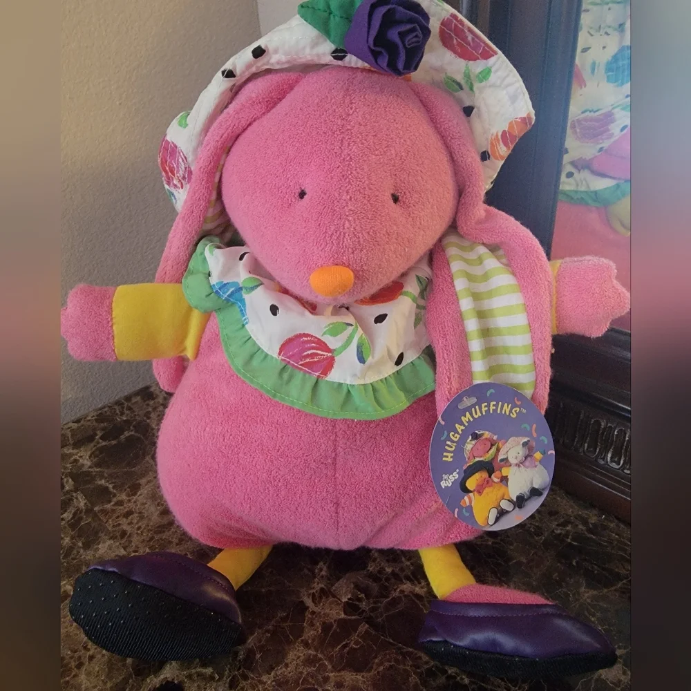 Vintage RARE 17 Inch Hugamuffin Terry Cloth Easter Rabbit - Picture 1 of 7